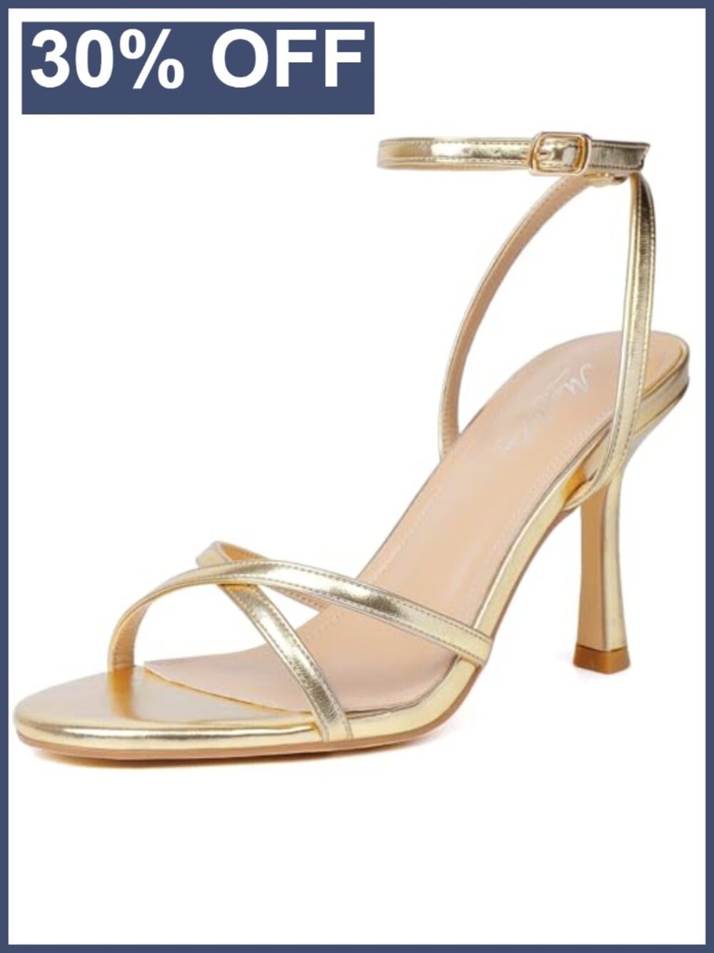 Strappy Faux Leather Stiletto Heeled Sandals Ankle Strap Party Prom Wedding